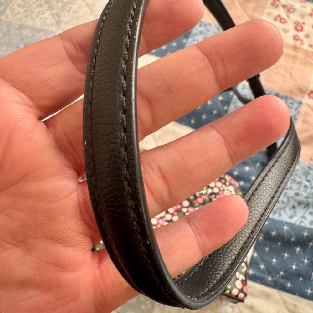 Kate Spade Black and Pink Floral Crossbody Bag - Picture 4 of 5